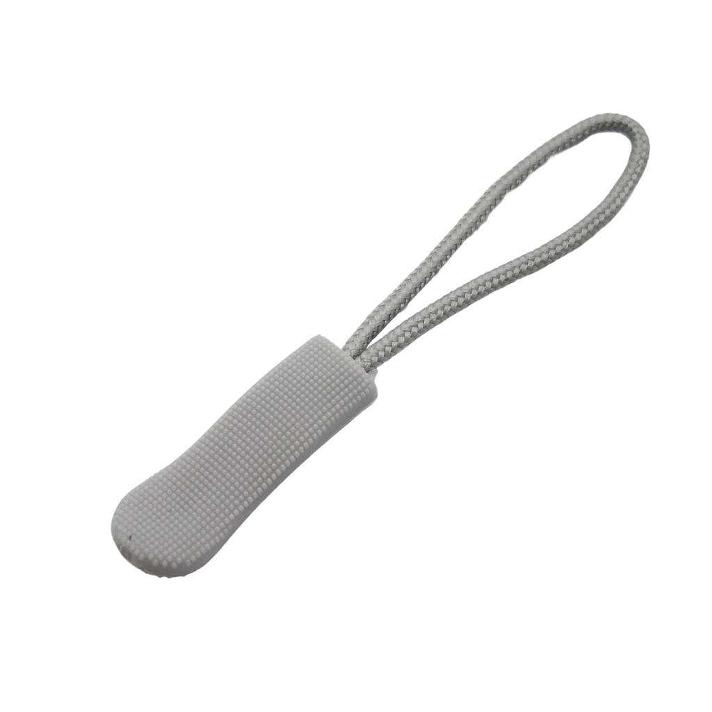 Colored PVC Zipper Pull Rope with Removable Drawstring and Rubber Pull Tab for Bags and Luggage