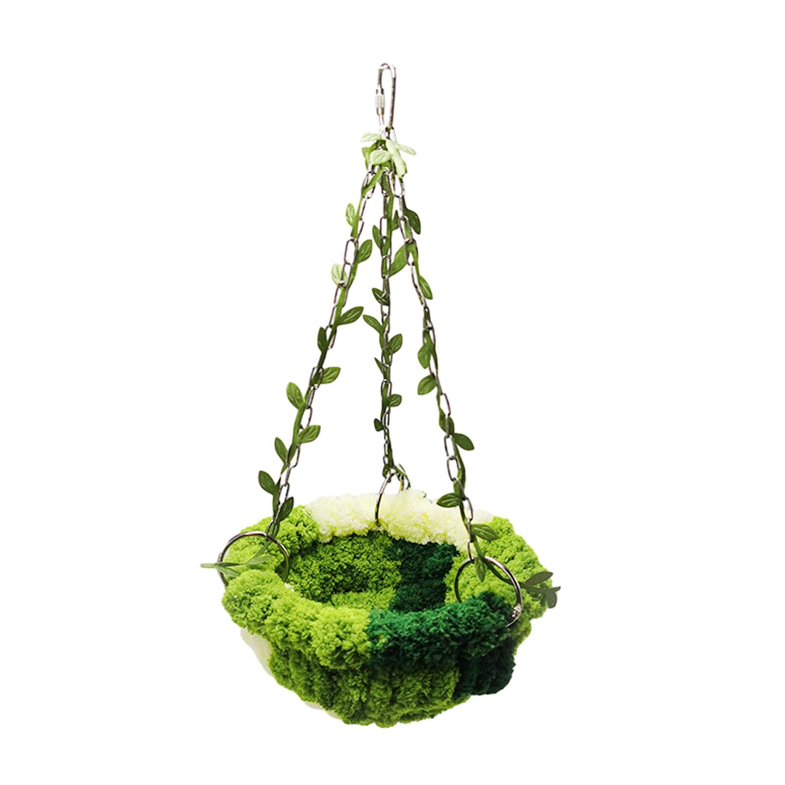 

Bird Nest for Parrots Birdcage Warm House Plush Bed Windproof Hammock Bed Bird Resting Bed Cockatiels Cage Winter House A