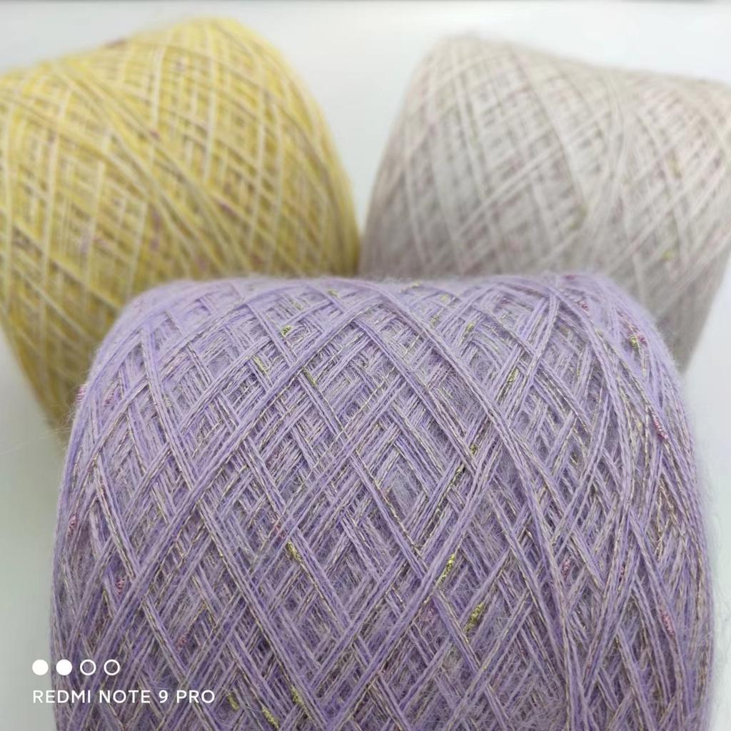 Ultra Soft Cashmere Silk Mohair Hand Knitting Yarn Material Kit Premium Spun Yarn Hand Mixed Twist True Silk  Hair