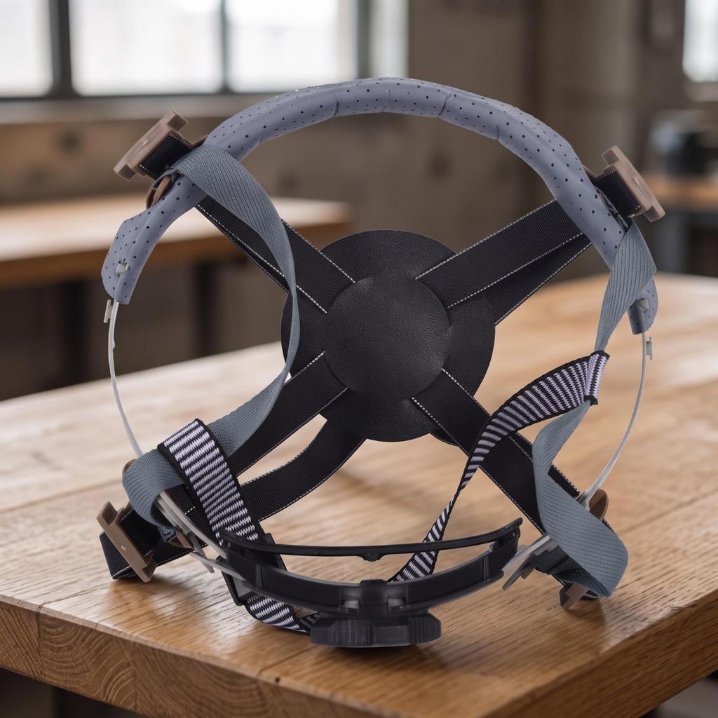 Helmet Suspension Liner with Four-Point Straps Replaceable for Industrial Work