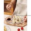 2pcs Leaves Dumpling Plates Transparent Household Dim Sum  Snack Fruit