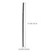 Garneck Disposable Straws, Black, 200 Straws, 21cm Long, Flexible Plastic, for Home and Commercial Use