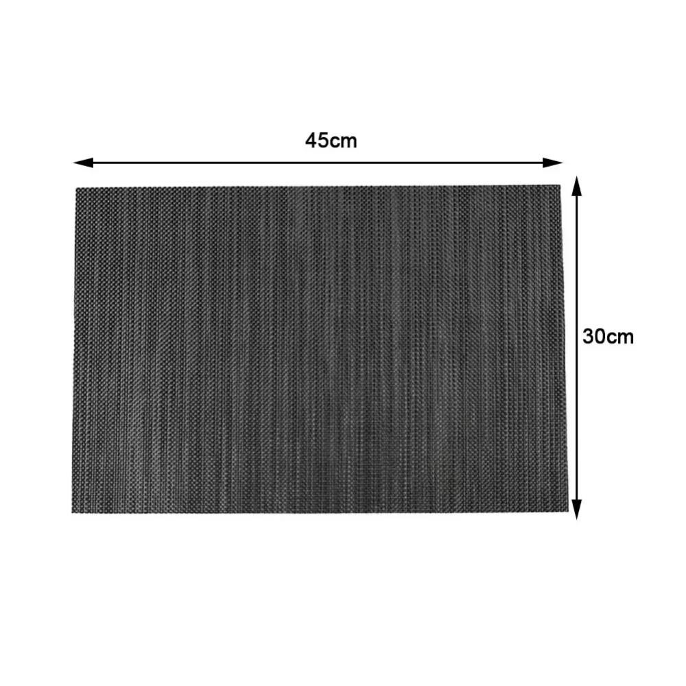 45cmx30cm Environmentally Friendly PVC Placemat Resistant Modern Placemats Insulation Mat Table Mat Western Placemat