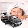 1:32 Compatible for BMW X5 SUV Model Car Toy, Zinc Alloy Pull Back Toy Car with Sound and Light for Kids Boy Girl Gift