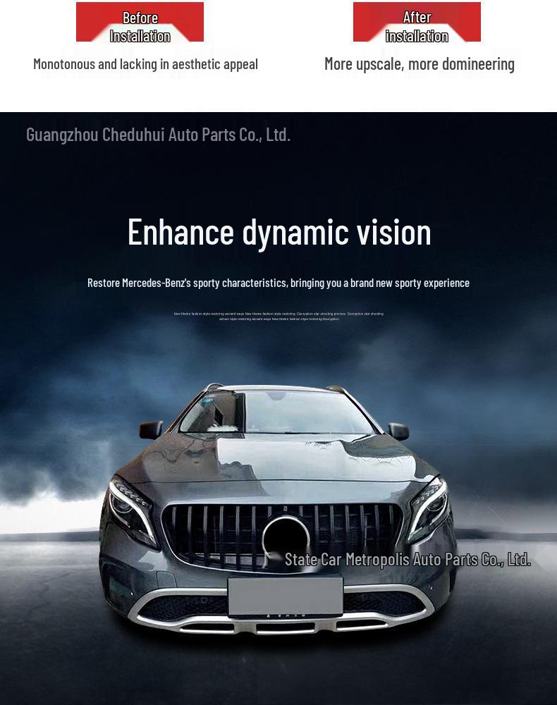Mercedes-Benz W205 C-Class Sport Model GTR/AMG Style Grille