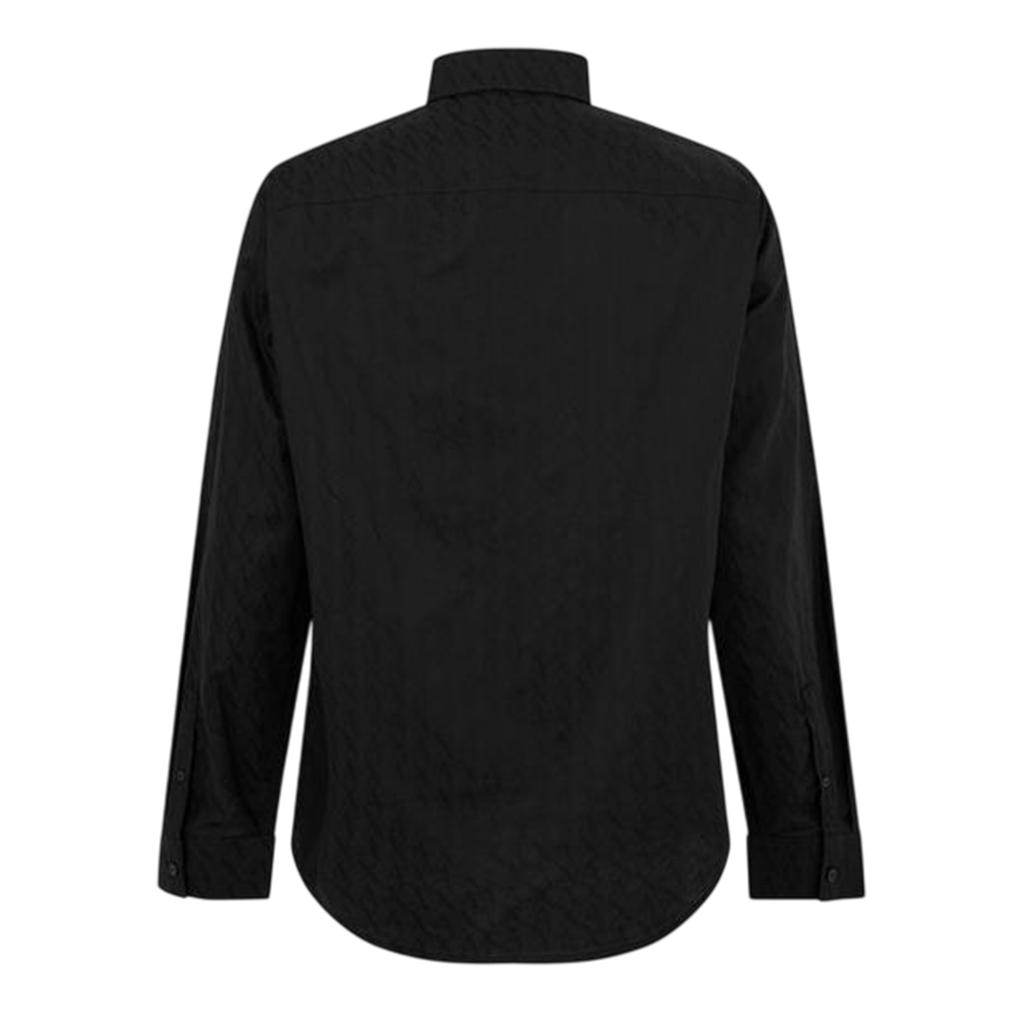 Armani Exchange Herren Hemd mit Struktur und Kentkragen