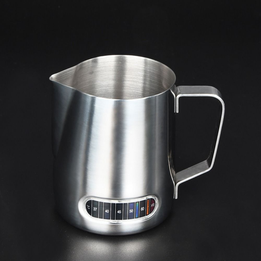 Accurate Scale Coffee Milk Frothing Pitcher Temperature Sensing Milk Frother Jug  Espresso Making