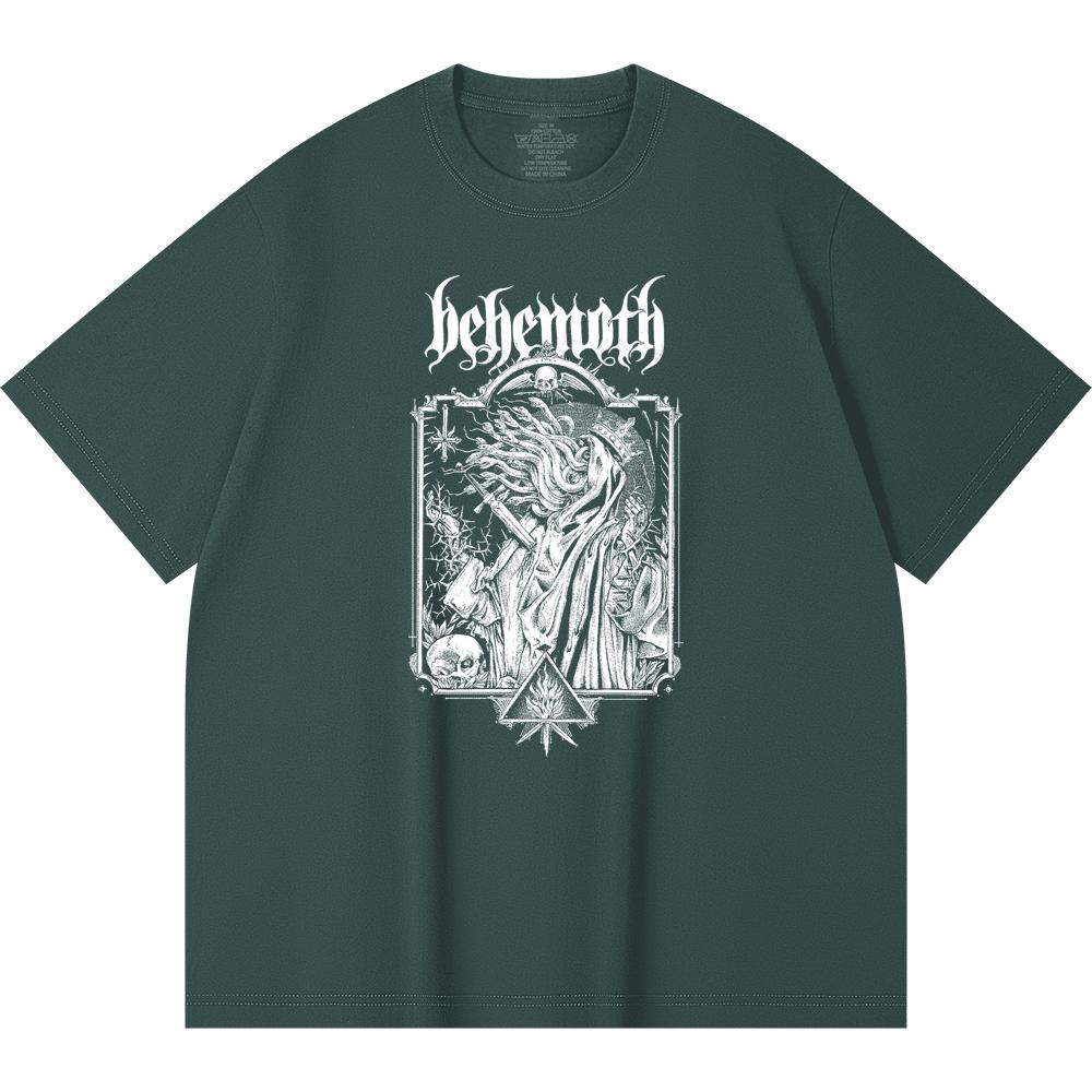 230 Gsm 100% Cotton Heavy Metal T-Shirt Rock Band Popular Music Print Unisex Heavy Cotton T Shirt