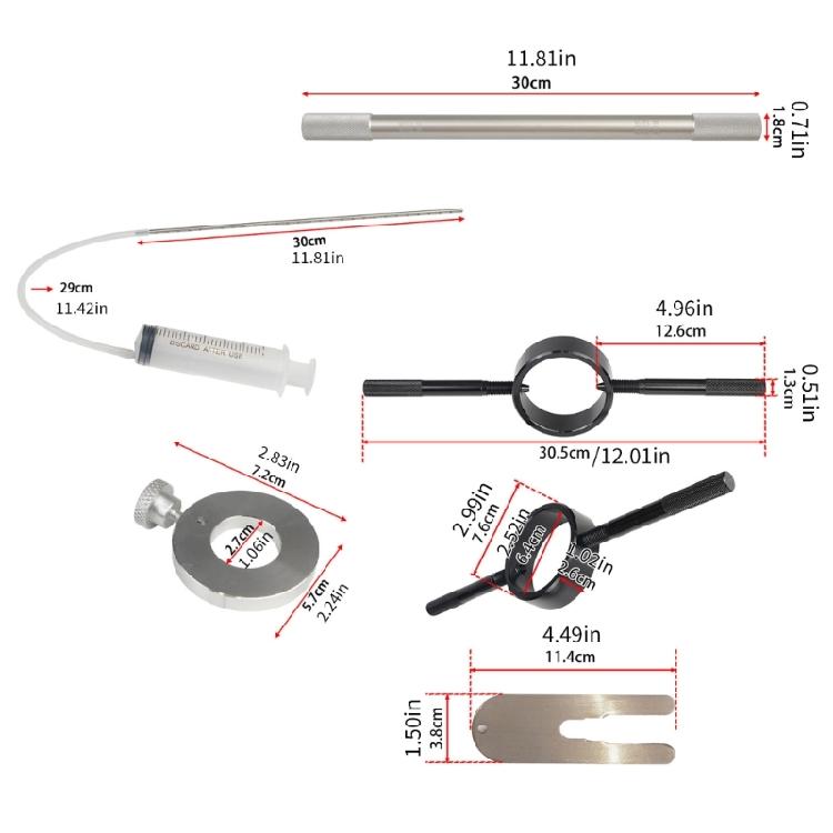 Aircraft Grade Aluminum Fork Spring Compression Tool Suitable For Motorcycle Suspension Maintenance Tasks Inverted Forks