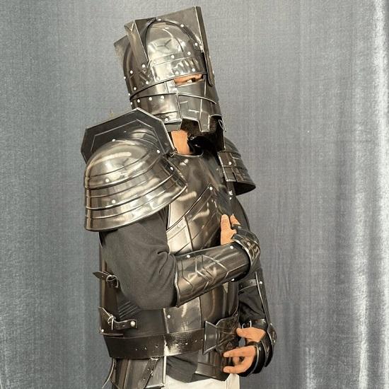 Moria Dwarven Battle  Crusader Knight Suit Full-Body Wearable Combat  for , Reenactments, and Cosplay
