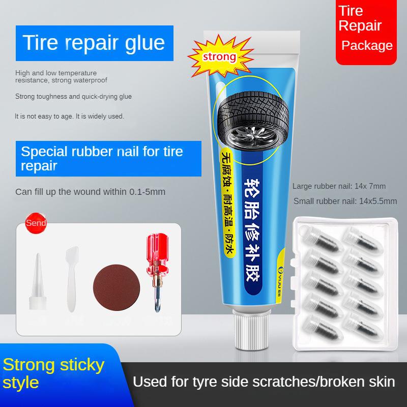 Tire Repair Black Glue Liquid Strong Rubber Car Instant Strong Tools Wear-resistant Non-corrosive Adhesive Instant Bond Repair
