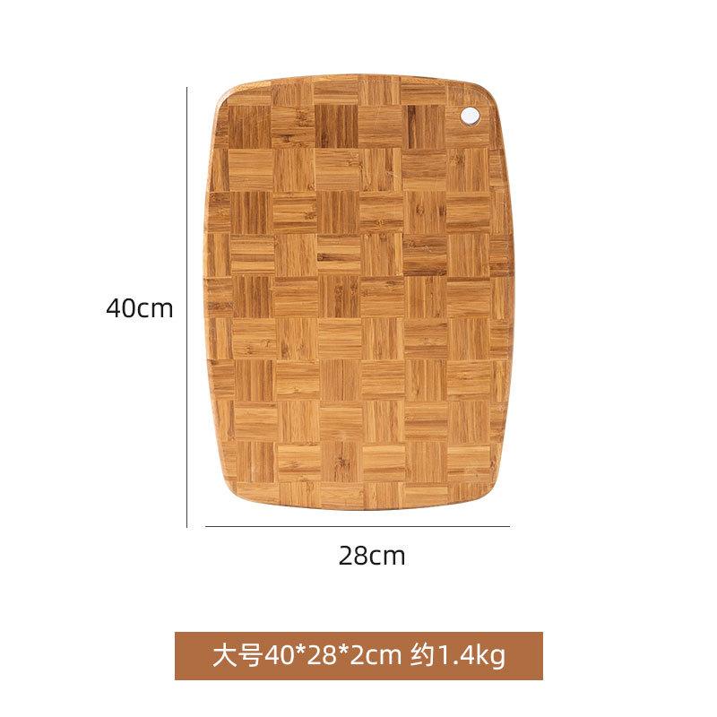 Chinese Home Hotel Kitchen Cutting Board Fruit with Holes Handle Cutting Board Large Bamboo Wooden Cutting Board