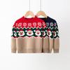New Children's Christmas Sweater Collection: Girls' and Boys' Autumn/Winter Cartoon Pullover Knitwear