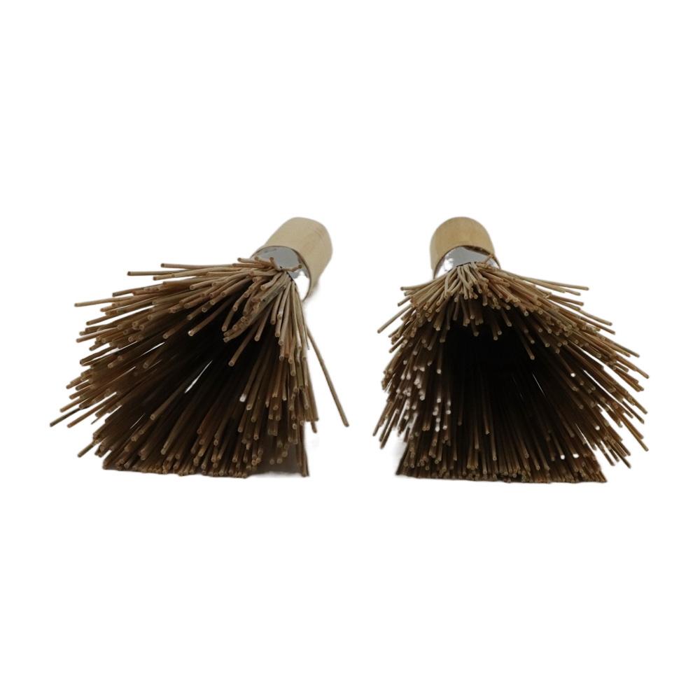 Küche Holzgriff Bambus Langlebige Wokbürste Reinigungswerkzeug Topf Pfannenreiniger Geschirrspüler