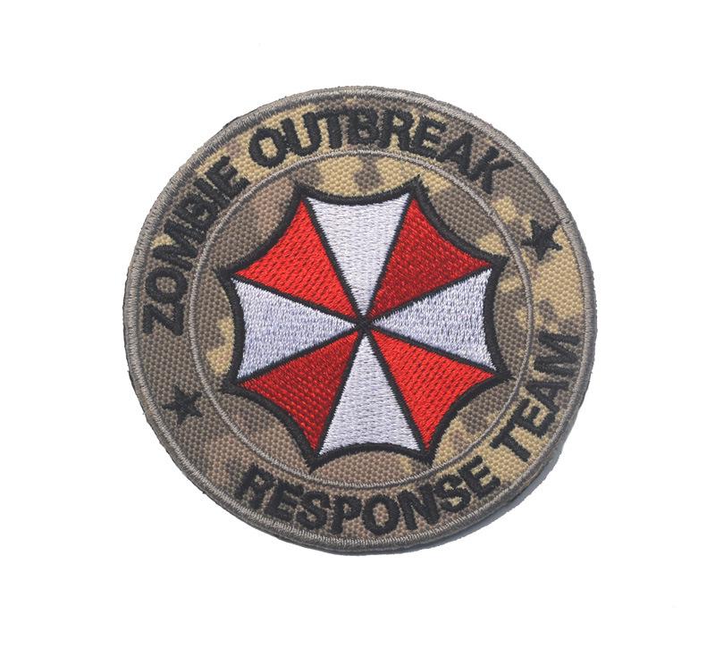 USS Zombie Response Team Armband Patch - Resident Evil Stickerei Klettverschluss