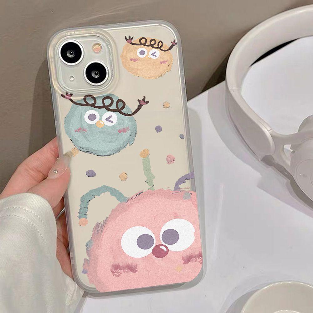 Cute monster ball for iPhone17promax Apple 15 matte phone case 16/17 anti-drop 14