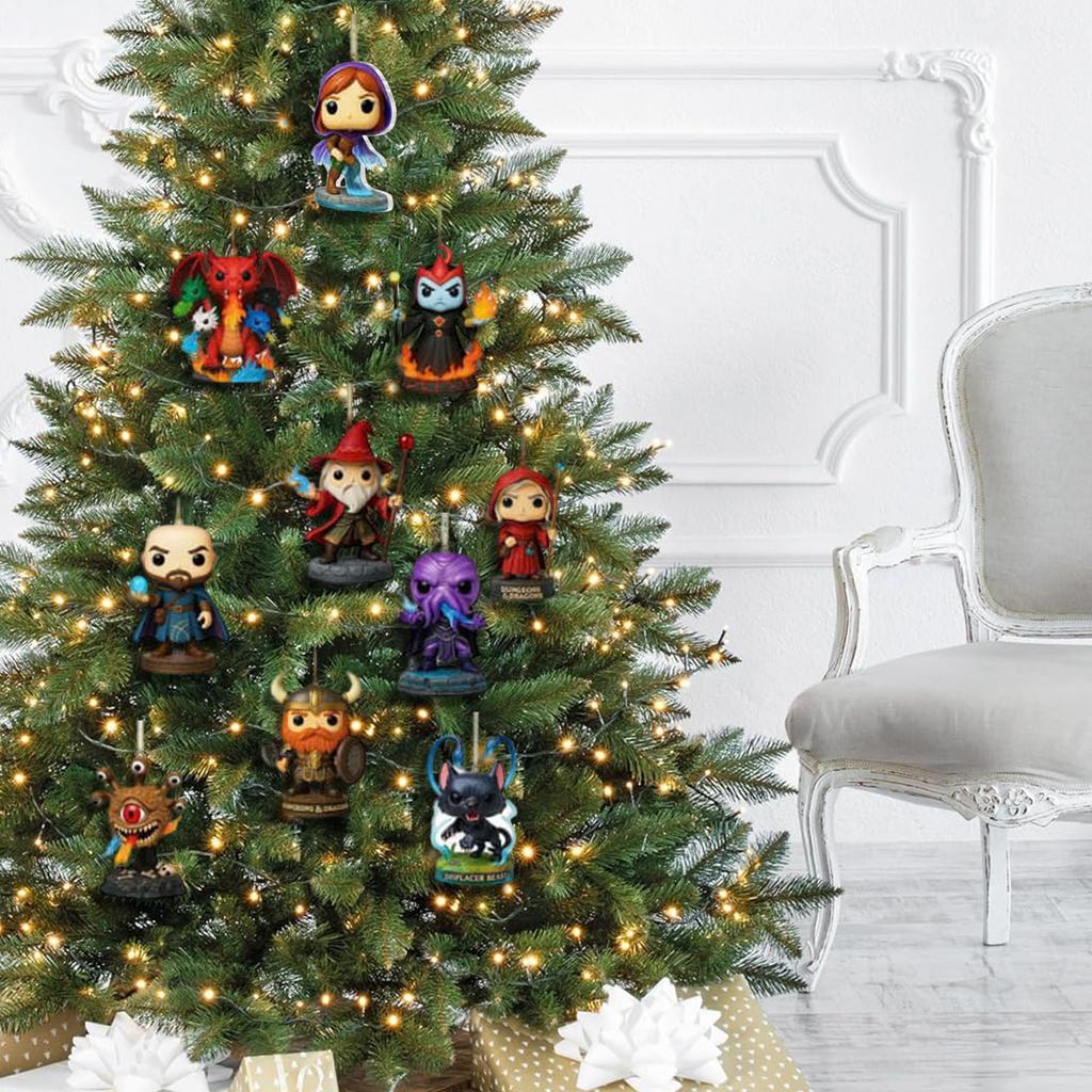 Kalendarz Adwentowy Smok i Poszukiwacz Przygód Ozdoba na Choinkę Akrylowy Wisiorek