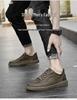 Men's Cowhide Retro Lace-up Summer Board Shoes - Breathable, Trendy, Casual