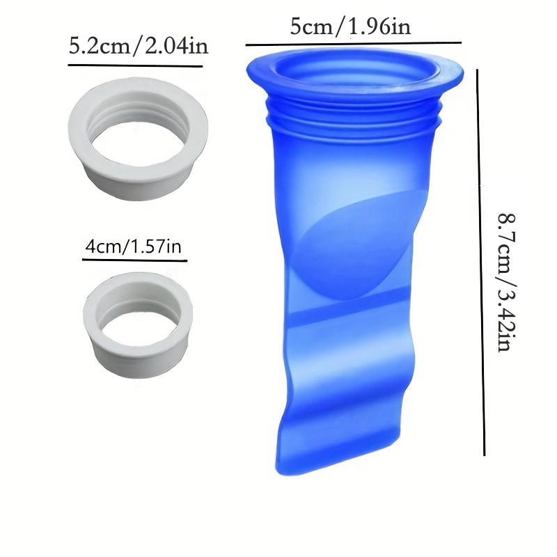 1Pcs Anti Odor Floor Drain Core Navy Blue Drain Cover Round Shower Drainer One Way Valve Insect Prevention Bathroom Accessories