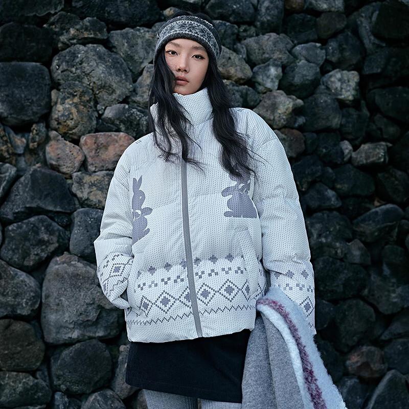 

Женский пуховик LED IN с принтом Fair Isle M