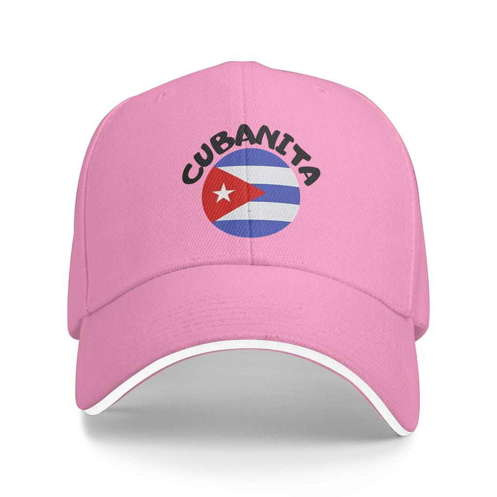 Cubanita Cuban Woman Casual Baseball Cap Running Hippie Trucker Hat Summer Sun Female Male Streetwear Baseball Caps