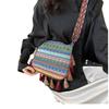 High-value ethnic style messenger bag women's 2025 new trendy versatile wide shoulder strap shoulder bag fringed bucket bag women