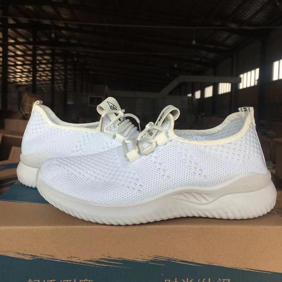

Новые женские летающие плетеные повседневные туфли, удобные спортивные туфли на мягкой подошве, модные и легкие студенческие туфли, маленькие белые туфли. 36