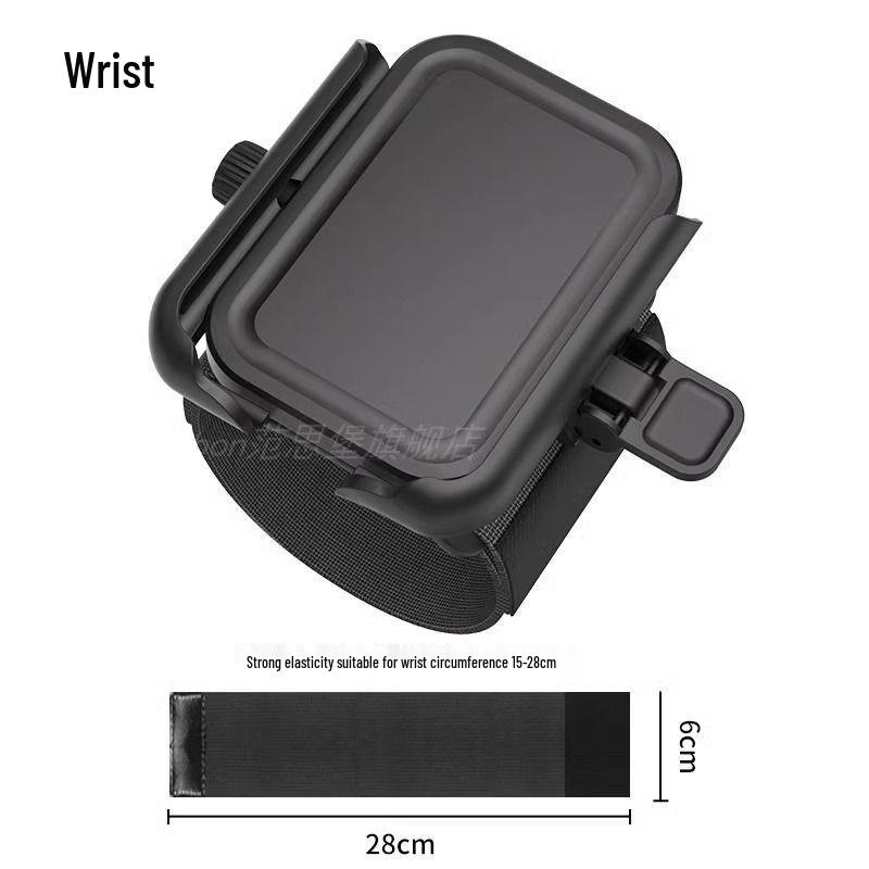

Quick Release Rotating Wrist Phone Holder for Running, Cycling, Live Streaming, and Food Delivery. Electric Scooter Handlebar Mount