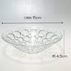 Aderia (ADERIA) Mittelgroße Schalen, Transparent, Maximal 15 cm x 4,5 cm hoch, Suigetsu Dessertschalen, 3er-Set, Hergestellt in Japan, F-70382