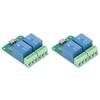 2Pcs Relay Module 2 Channel 5V Plug and Play USB PC Intelligent Control Electric Relay