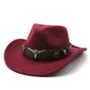 Western Cowboy Hat For Men And Women Made Of Wool Felt With Sun Protection And Breathability