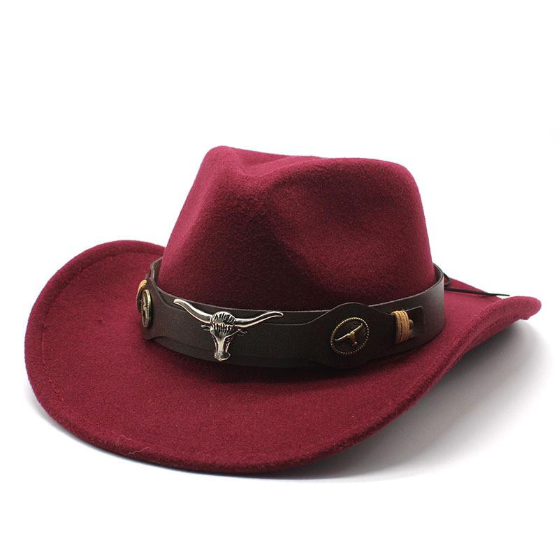 Western Cowboy Hat For Men And Women Made Of Wool Felt With Sun Protection And Breathability
