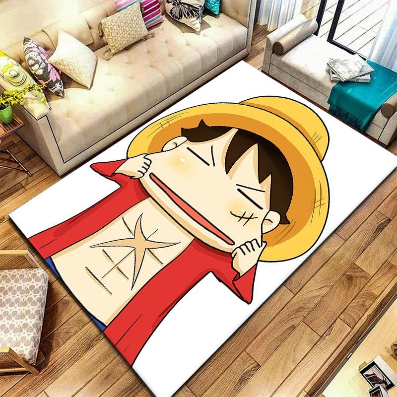One Piece Monkey D Luffy Carpet Rug For Living Room Bedroom Home Sofa Decoration Kids Play Nonslip Floor Mat