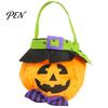 Atmospheric Photo Props Halloween Candy Bags for Kids, Trick or Treat Handbag with Handle, Spooky Small Toy Storage Containers Witch Ghost Black