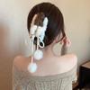 New Elegant Claw Clips Temperament Grab Butterfly Hair Accessories Headdress Hairpin Back Plush Tassel Shark Clip
