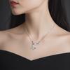 Vivienne Westwood Ball Design Brass Crystal Necklace Women necklace Silver 8050889135906