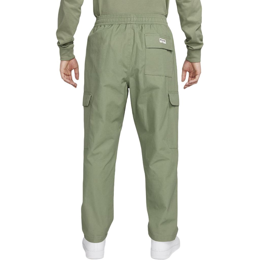 Nike Solid Color Woven Mid-Waist Cargo Pants Men Bottoms Green FZ4731-386