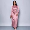 2025 Elegant Light Satin Evening Dress - European & American Style