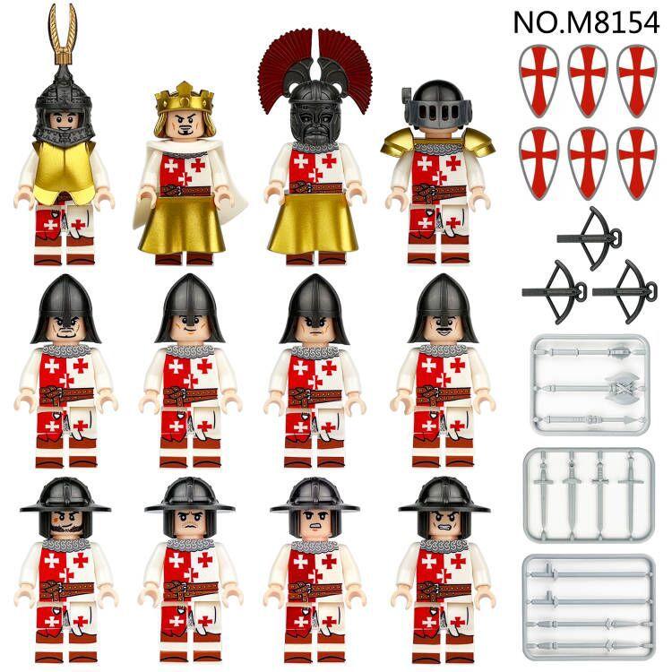 M1801 M1805 M1806 M1813 M1811 Medieval Soldier Building Block Minifigures Toy