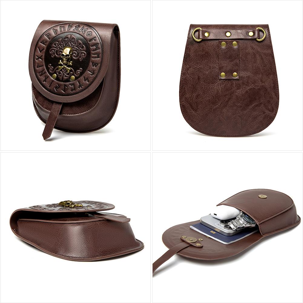 Europäische und amerikanische Punk-Retro-Stil geprägte Umhängetasche für Damen mit einer Schulter