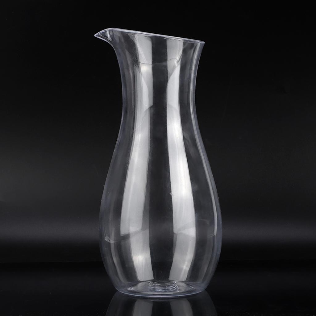 Acrylic Transparent Juice Bottle Water Jug Wine Beverage Container Kettle Carafe for Bar Home