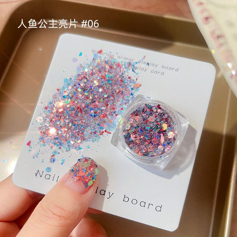 Nail Art Glitter Sequins Holographic Shiny Flakes DIY Manicure Decoration