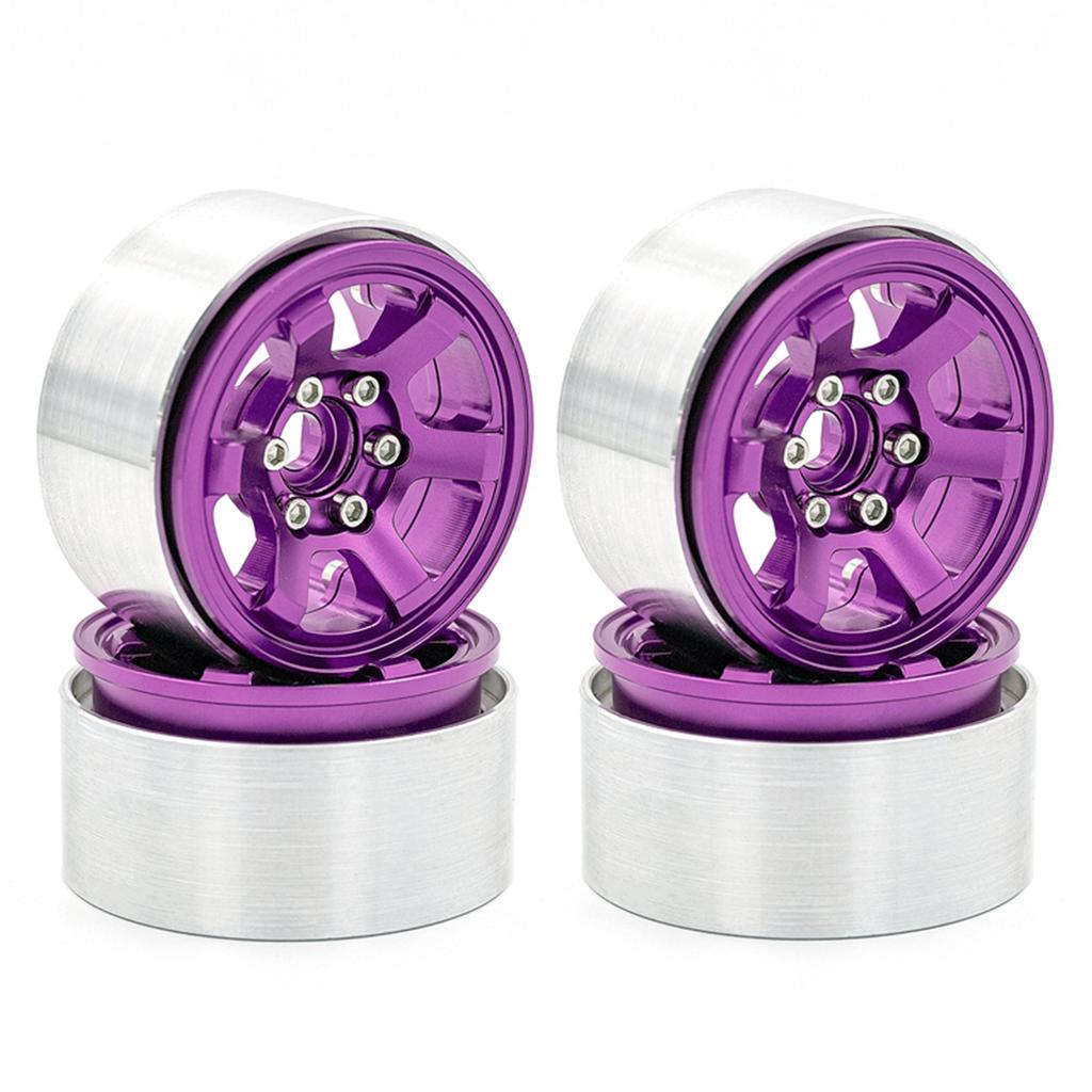 Aluminiumslegering Hjulring Beadlock 1.9in Hjulringer Nav 4 stk Erstatning for 1/10 TRX4 Axial SCX10