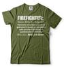 Firefighter T-shirt Firefighter Definition Noun Tee Shirt Gift for Fireman Dad