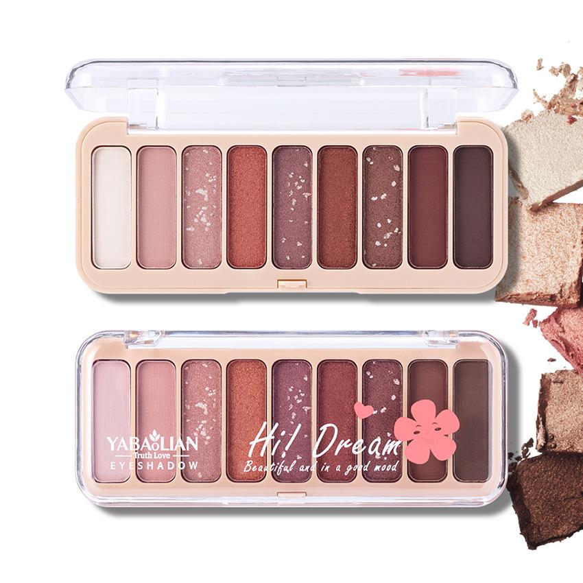 Pearlescent Matte Earth 9 Color Eyeshadow Disc