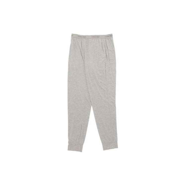 Calvin Klein Solid Color Letter Print Loose Fit Joggers Men Bottoms Gray NM2235-050
