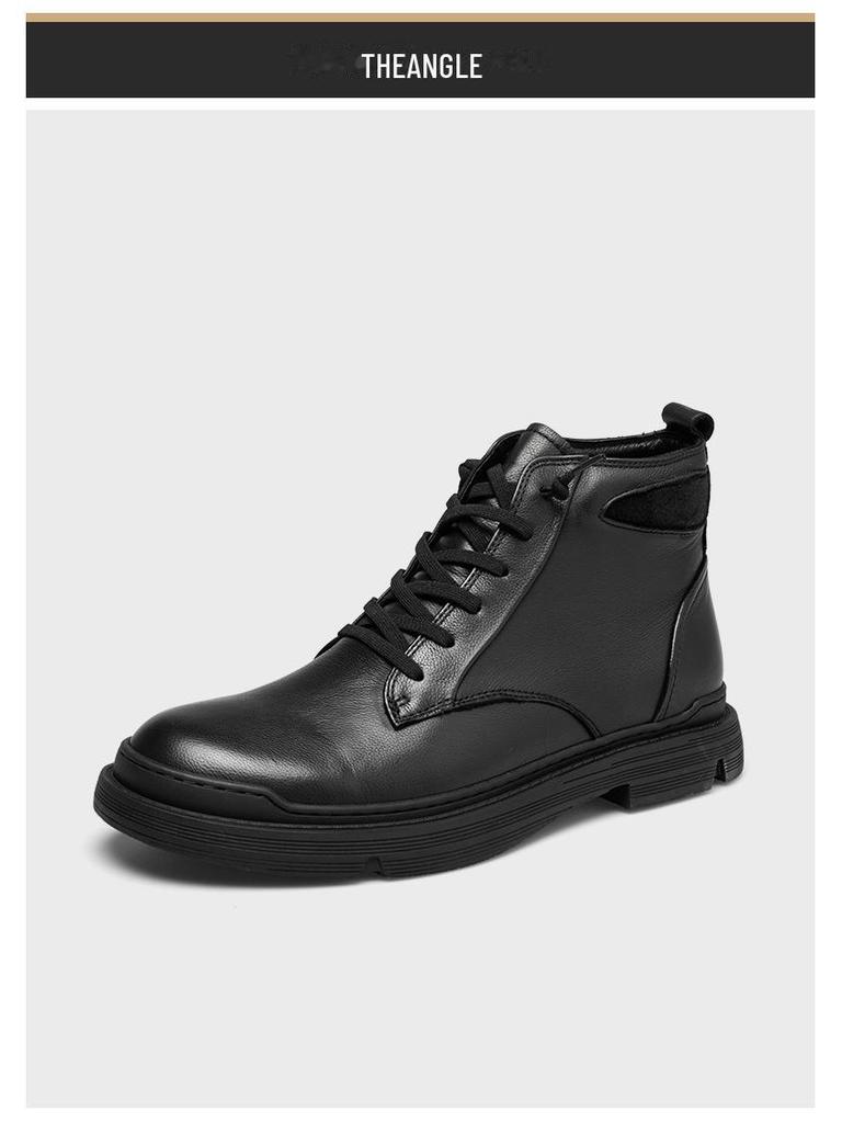 2023 Autumn/Winter Martin Boots: Premium Cowhide, Velvet-Lined, Short Casual Business Leather Boots