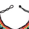 Multicolor Multilayer Beaded Choker Bohemian Woven Choker Necklace Mesh Bib Collar  Party Wear