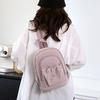 Mochila Pequena Estilo Universitário Mochila de Nylon Feminina Bolsa de Peito Multifuncional