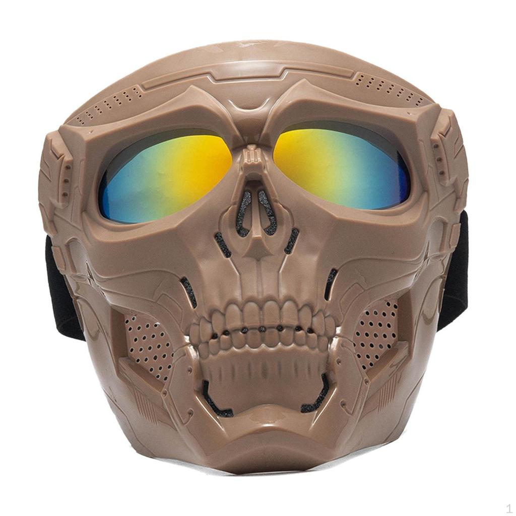 Skull Goggles Protective Full Face Mask for Riding Skiing Snowing Party